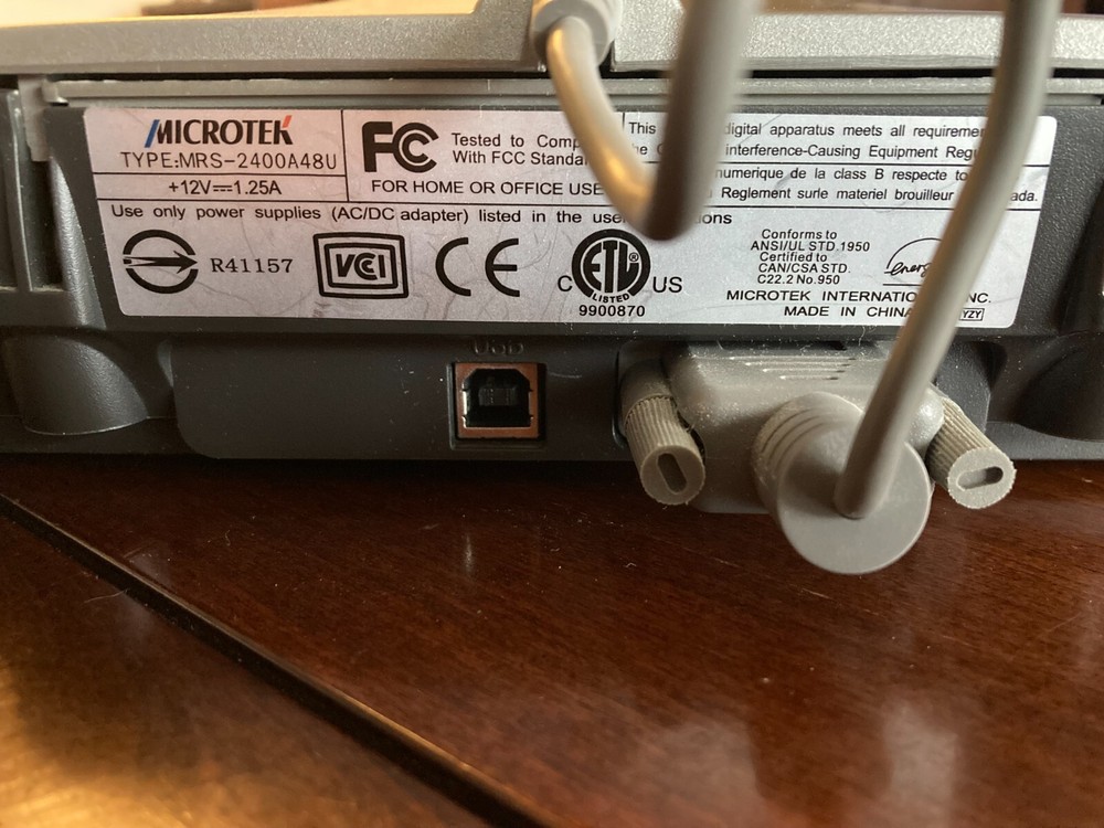 Microtek ScanMaker 5900 No Installation Disc.