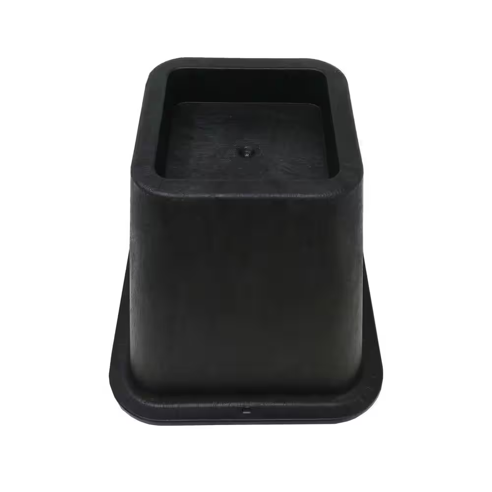 6 Inch Bed Risers 4-Pack Durable Heavy Duty Construction Ensures Black New