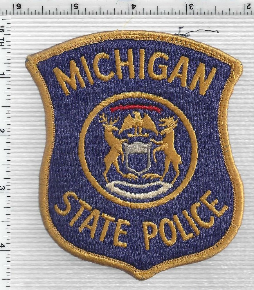 State Police (Michigan) 2nd Issue Uniform Take-Off Shoulder Patch