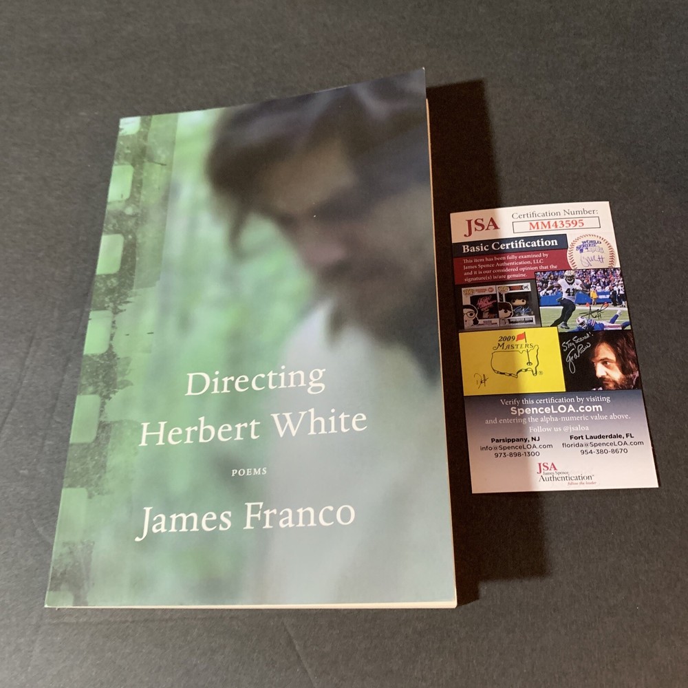 James Franco Signed Directing Herbert White Book JSA