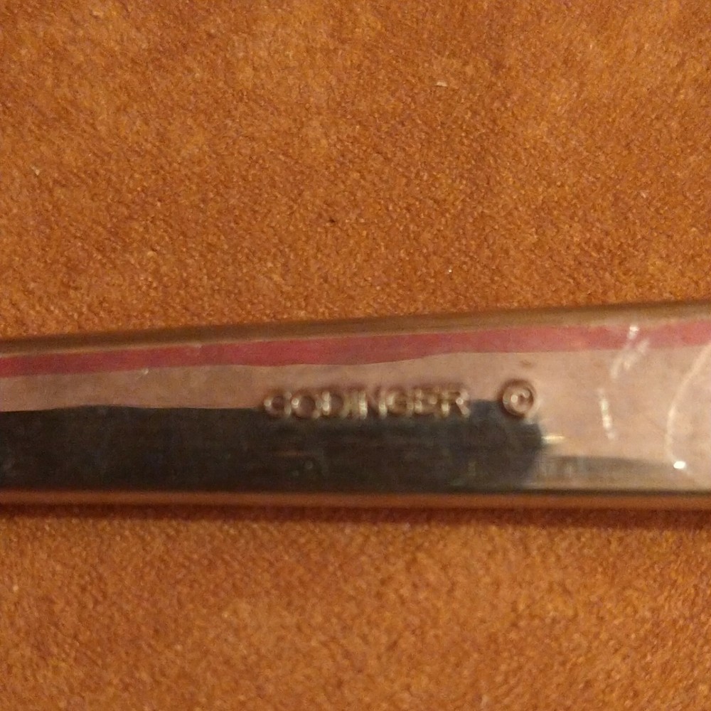 Vtg Serving Fork Spoon Set Christmas Santa Claus Silver Metal 13" Holiday Decor