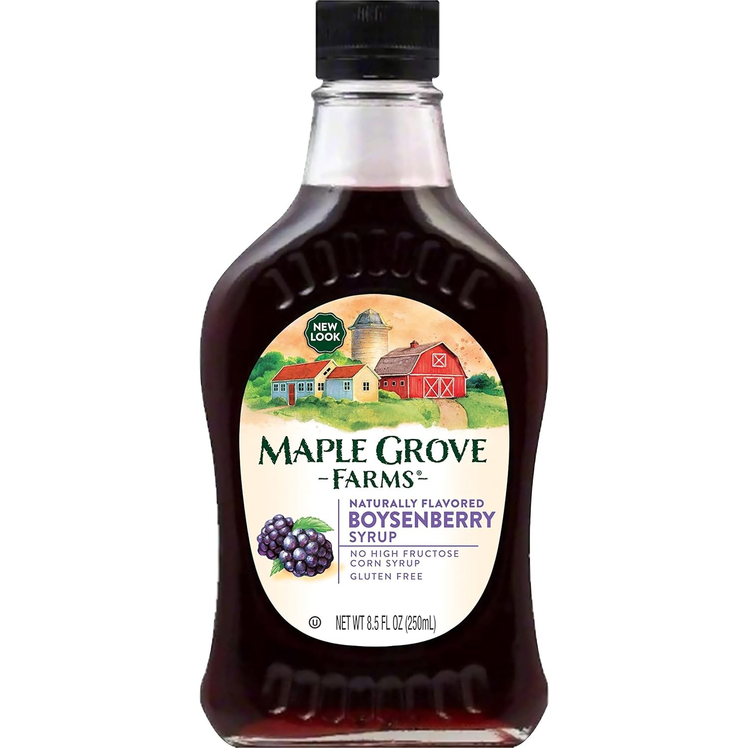 Maple Grove Farms, Boysenberry Syrup, 8.5 Ounce Fl Oz (Pack of 1)