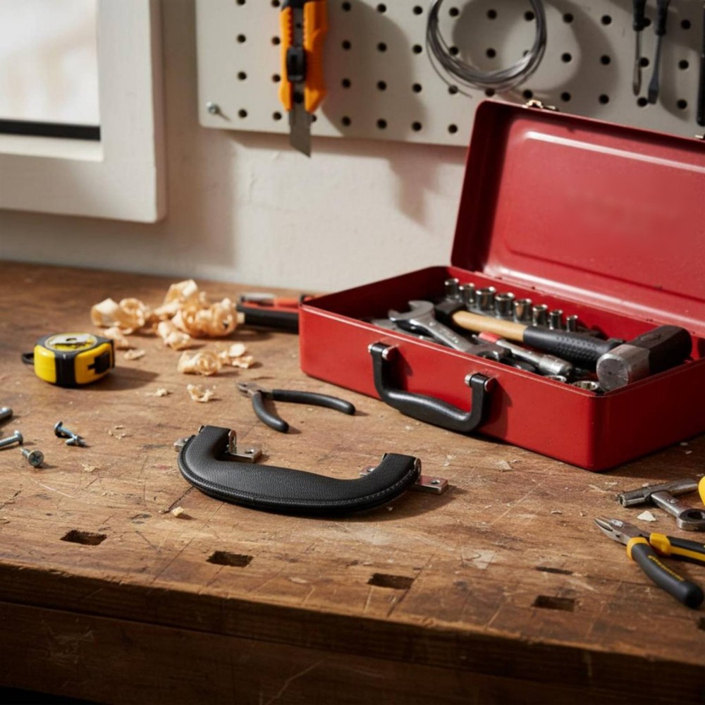 Black Case Pull Handle Heavy Duty Plastic Luggage Handle for DIYers