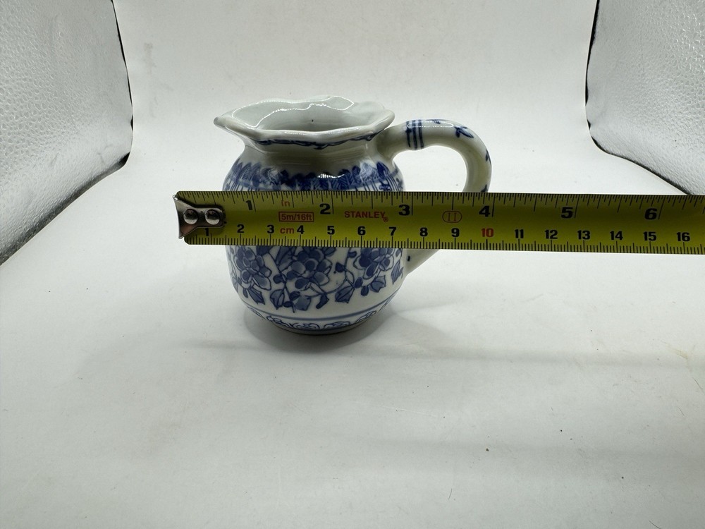 Bintage Beautiful Blue & White Decorative Pitcher