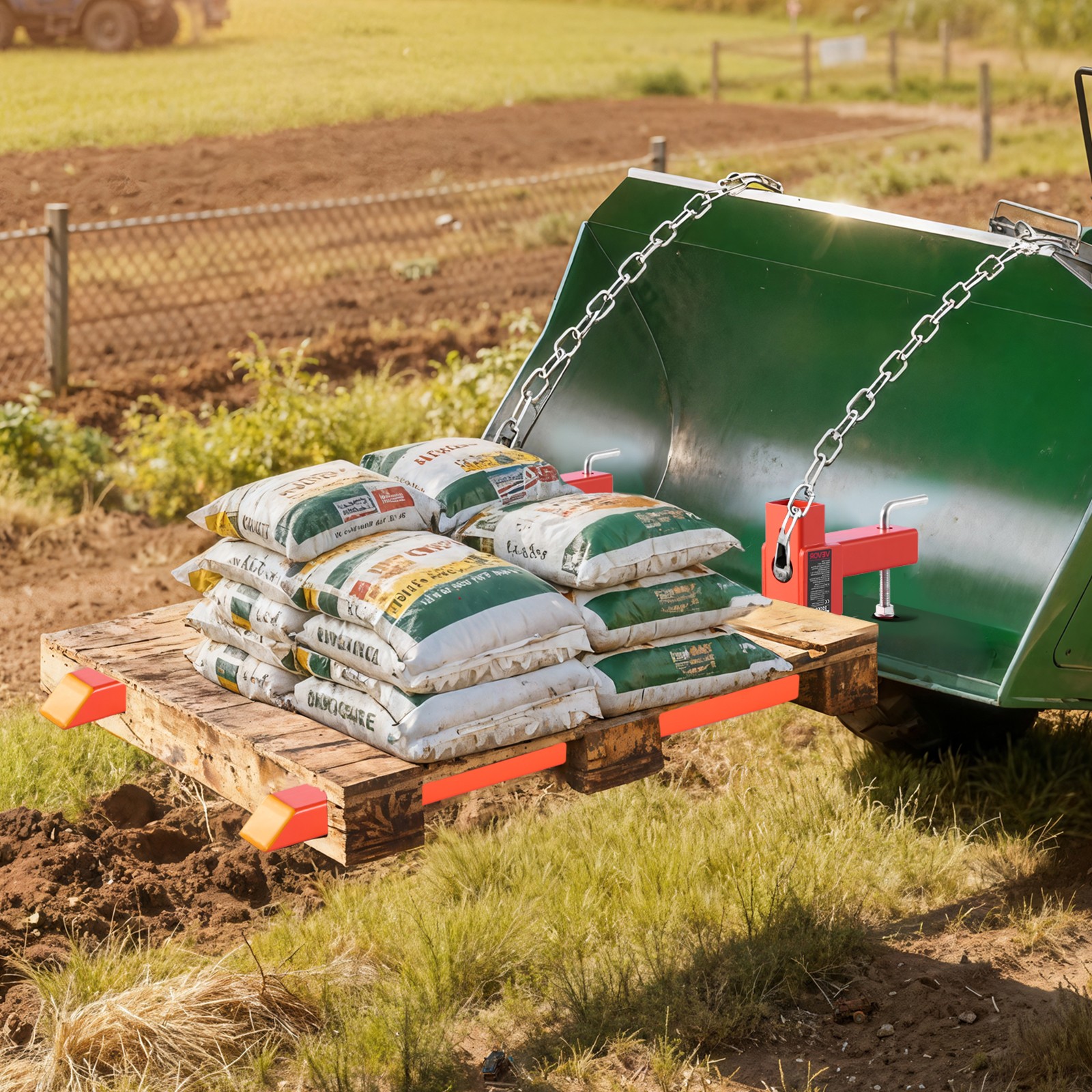 VEVOR 2000 lbs Clamp on Pallet Forks 43-Inch Quick Attach Tractor Forks