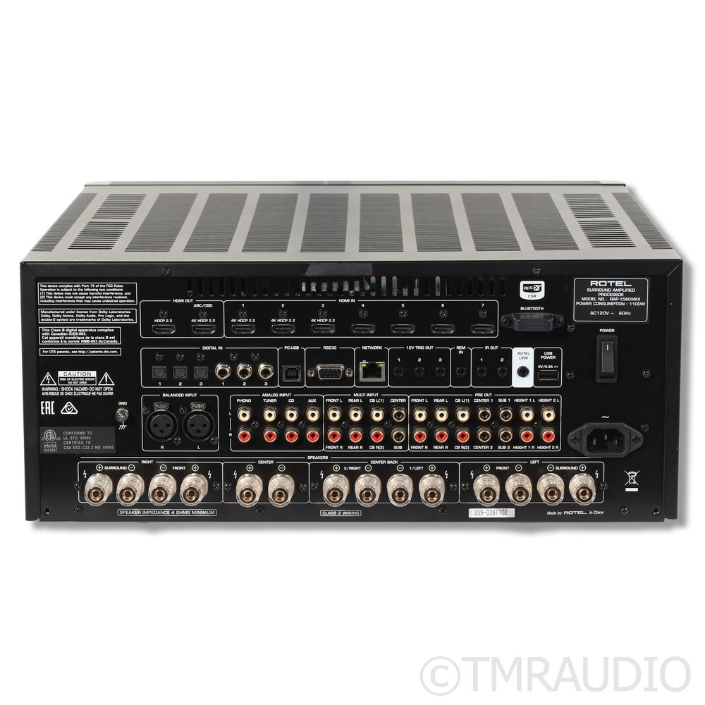 Rotel RAP-1580MKII Amplified Surround Processor