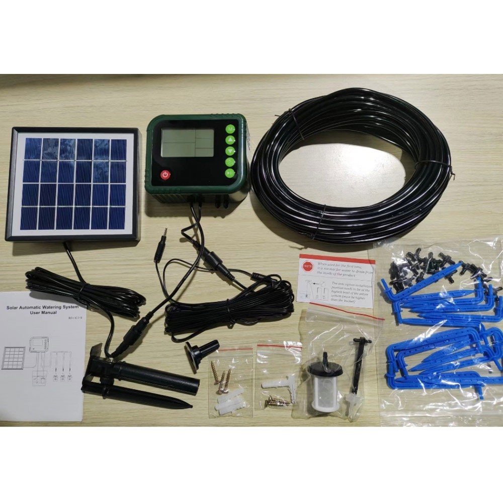 NEW HOT Solar Plant Watering System Automatic Irrigation System Kit with Timer