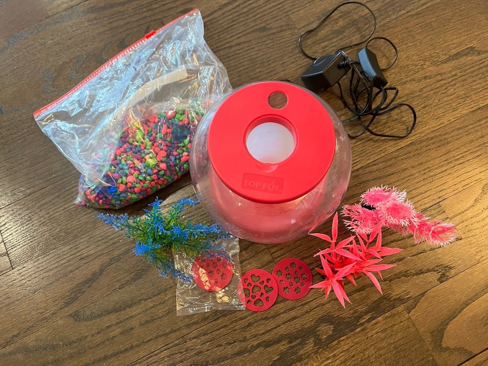 Pink Light Up And Projector Fish Bowl