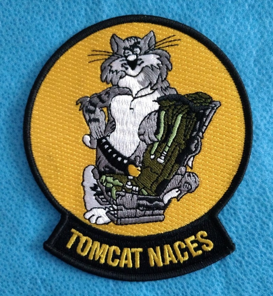 US NAVY TOMCAT NACES MILITARY U.S.N PATCH