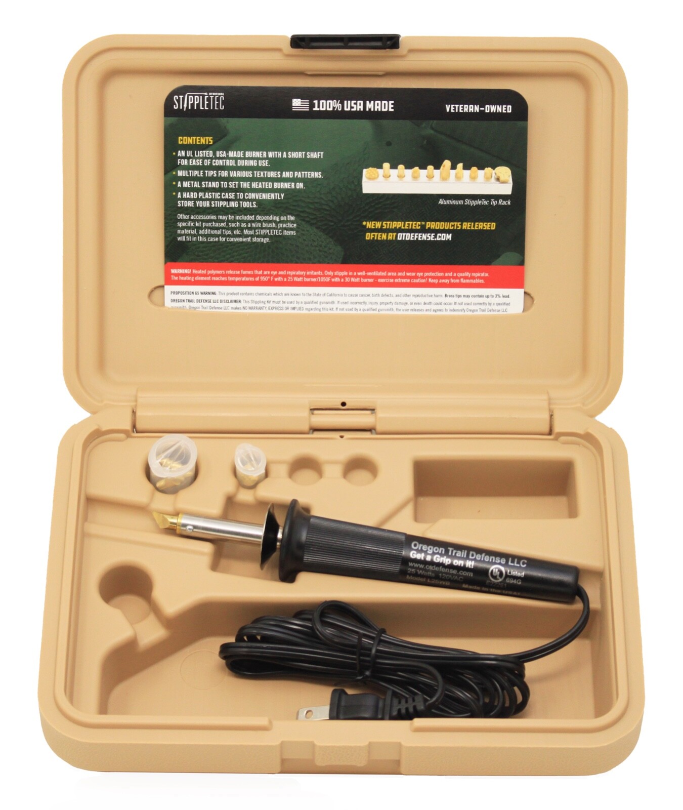 Firearms Stippling Kit from OTDefense, 100% USA Made Product!