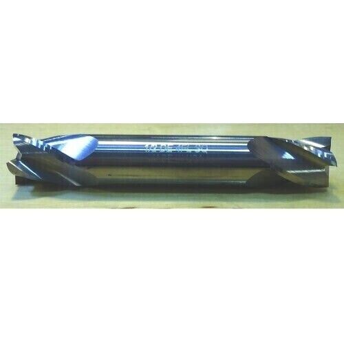 1/4" Double End Stub END MILL 4 Flute Solid Carbide Square Made in USA 190
