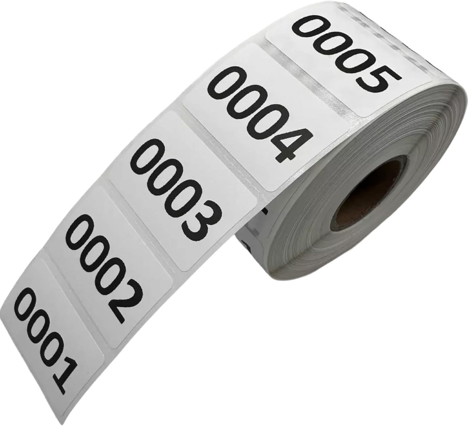 1000 Numbered Labels 2x1 Roll Consecutive Stickers Inventory Tags Sequential