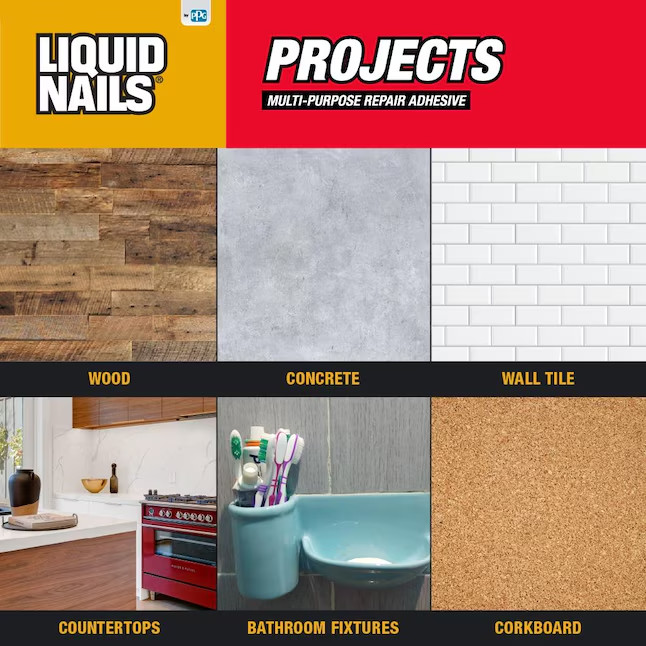 LIQUID NAILS Small Projects 4 -fl oz All purpose Paste Multipurpose Adhesive