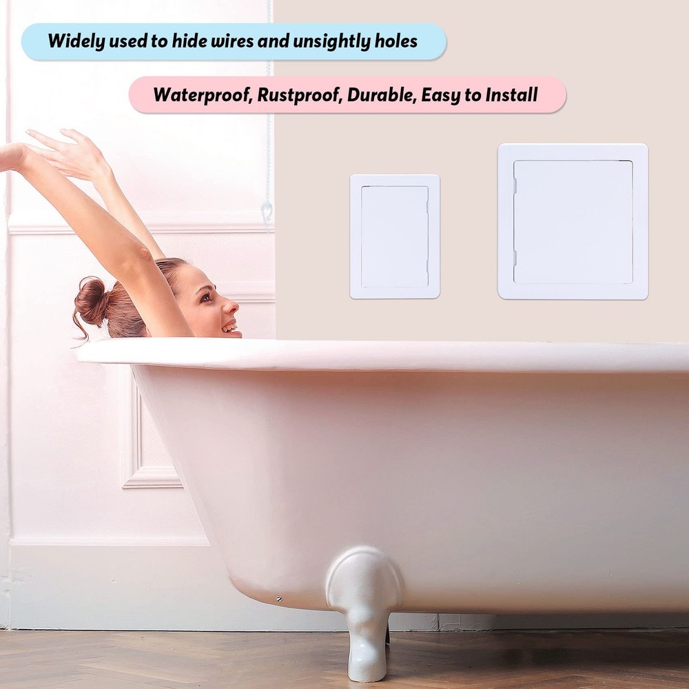 Plumbing Access Panel Drywall 4x6 Inch Plastic Door Removable Wall Ceiling