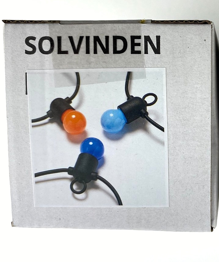 IKEA SOLVINDEN LED Multicolor String Light with 12 lights 205.931.85
