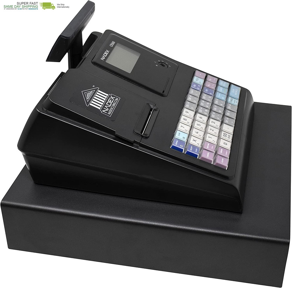 Quick Load Thermal Printer, Compact Size, Cash and Coin Drawer, Black