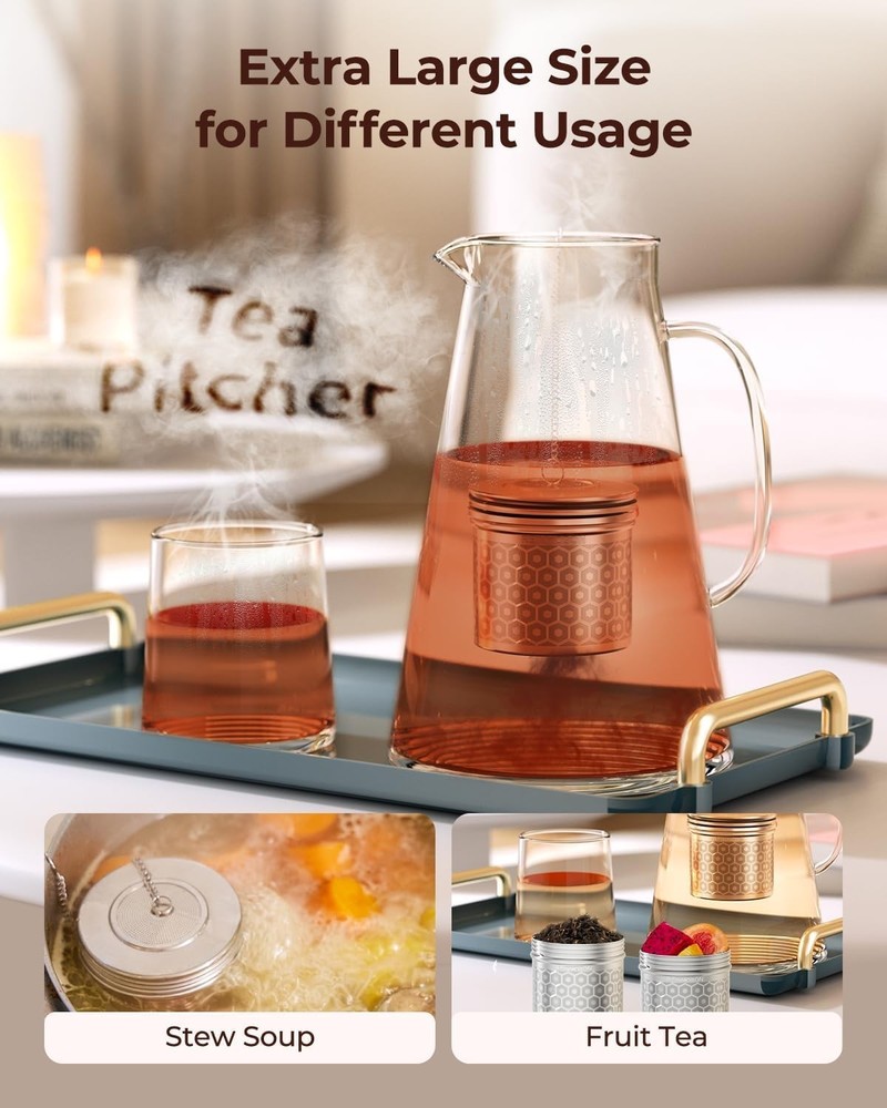 XL Tea Infuser & Spice Strainer Combo - 2 Pack