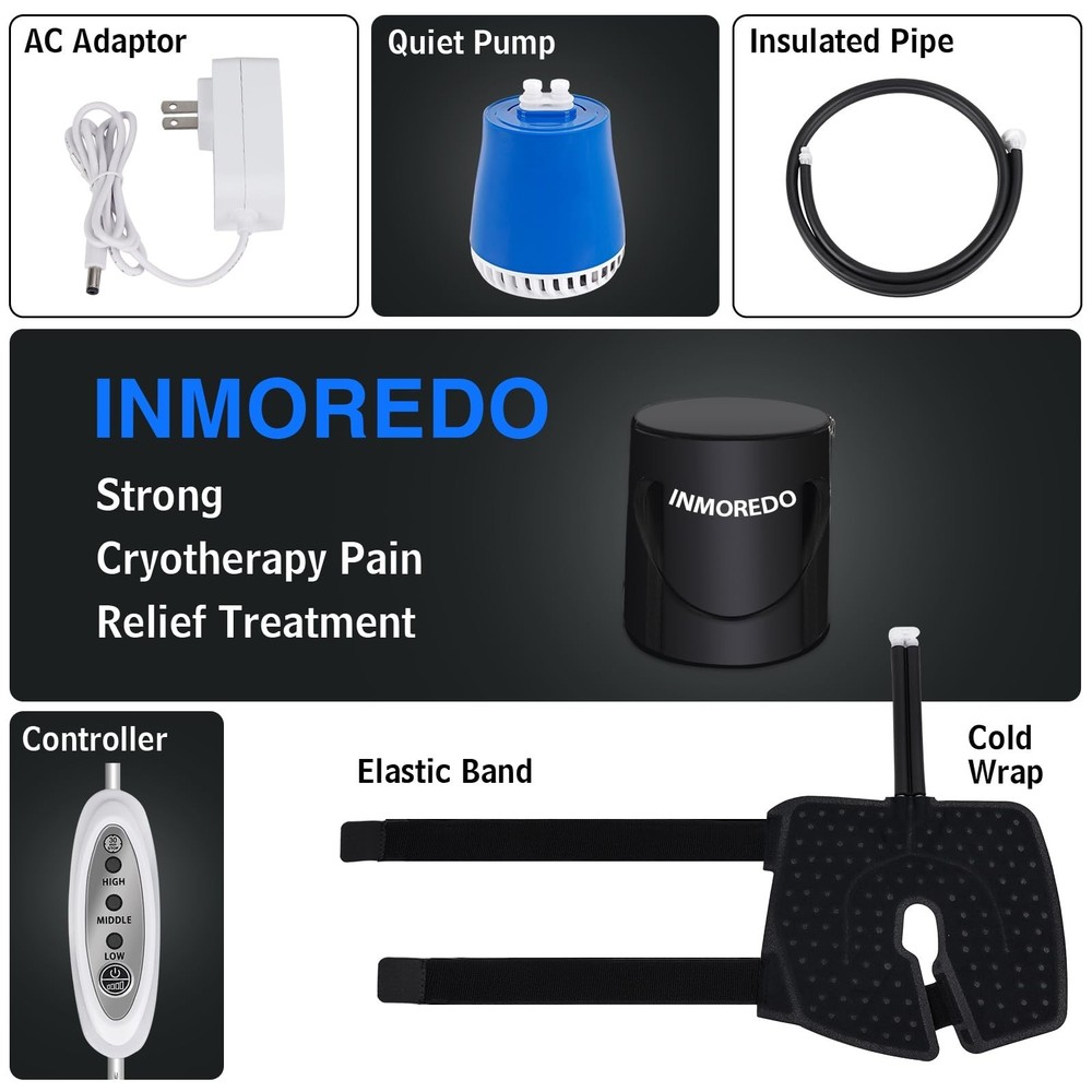 Portable Ice Machine for Knee After Surgery, Cold Therapy Machine with Progra...