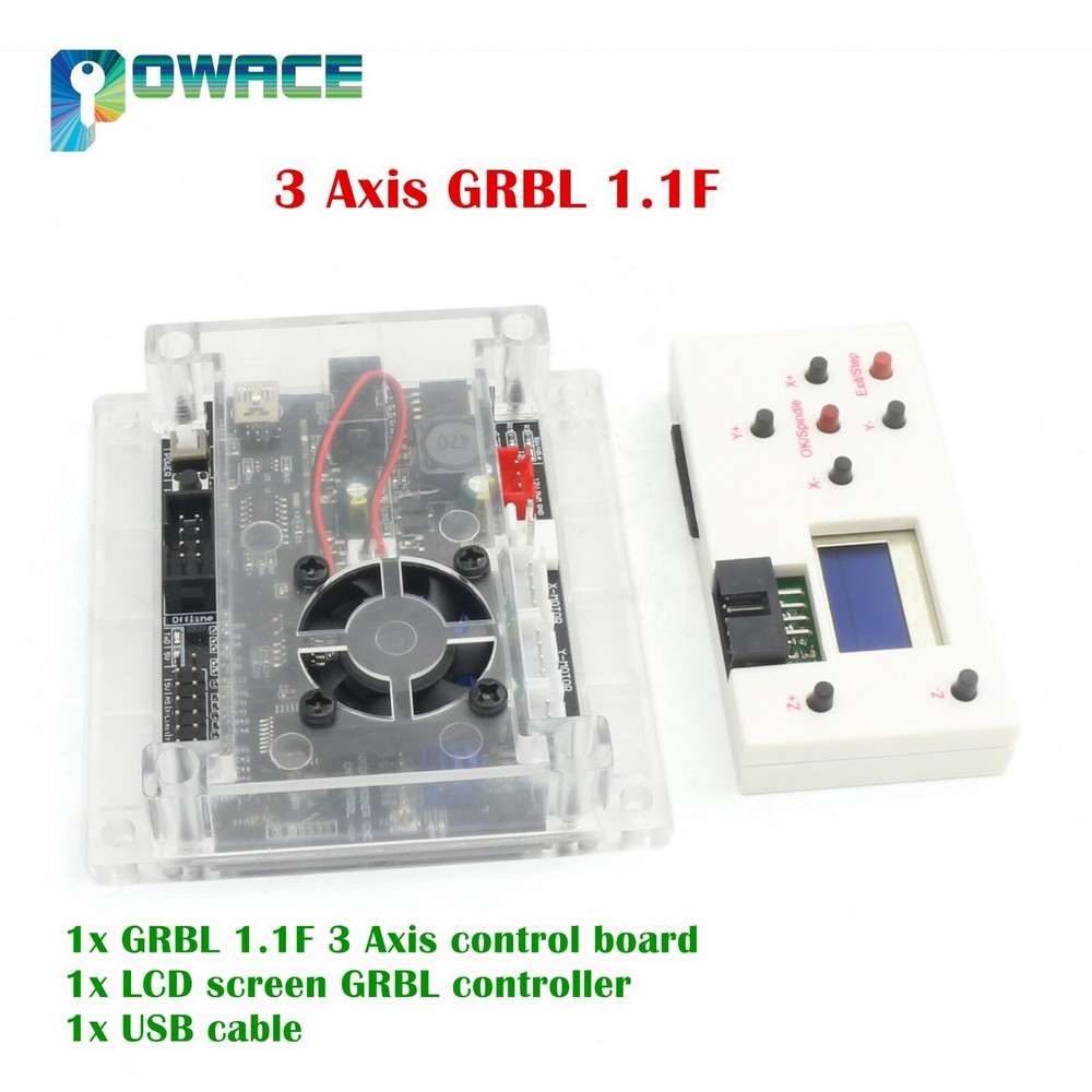 3 Axis 1.1F USB GRBL Control CNC Engraving Machine Board+GRBL Offline Controller
