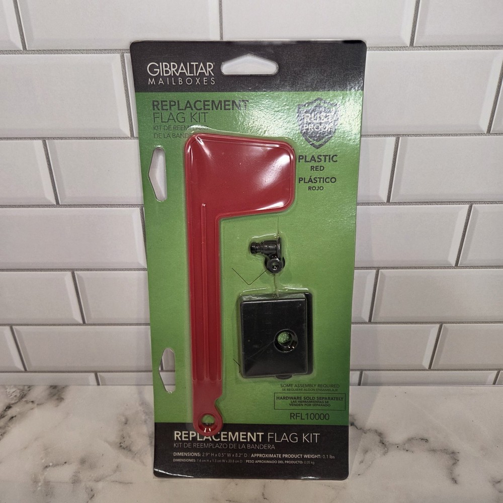 Gibraltar Solar Red MAILBOX FLAG REPLACEMENT KIT Post Mounted RFL10000