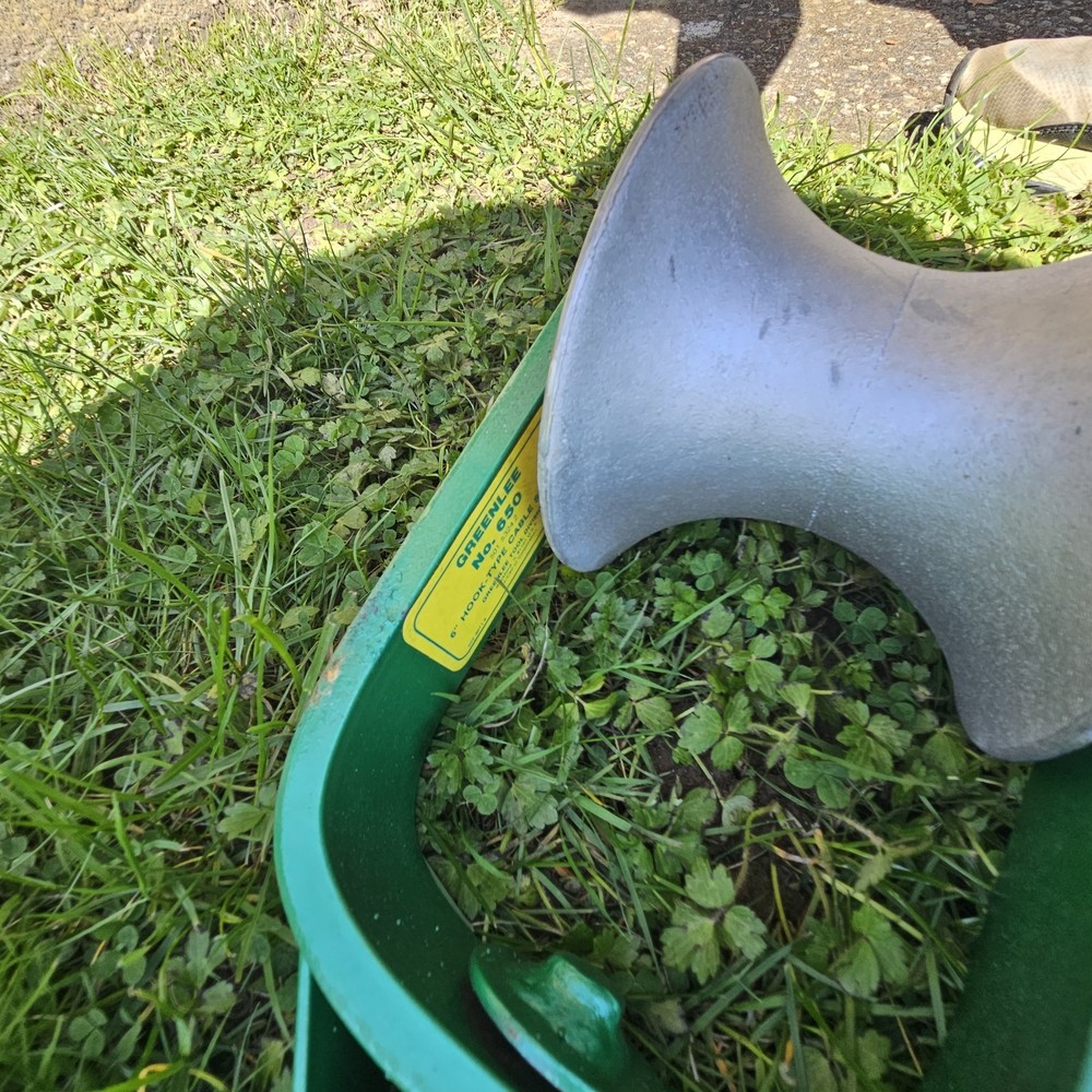 Greenlee 650 Cable Puller Sheave Hook - 6 inch never used
