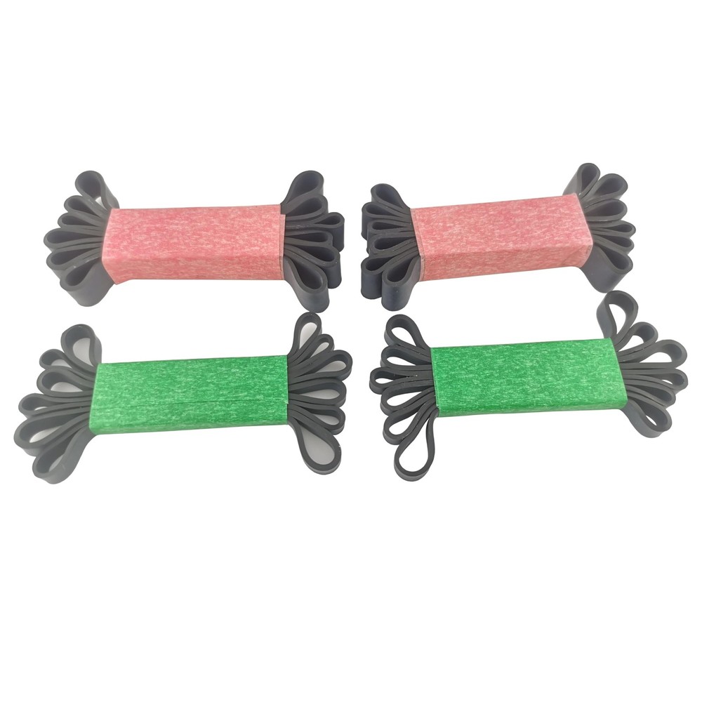 Tactical Rubber Bands - 40 Pack Assorted Sizes (2.4", 3.3", 3.7", 5") Black