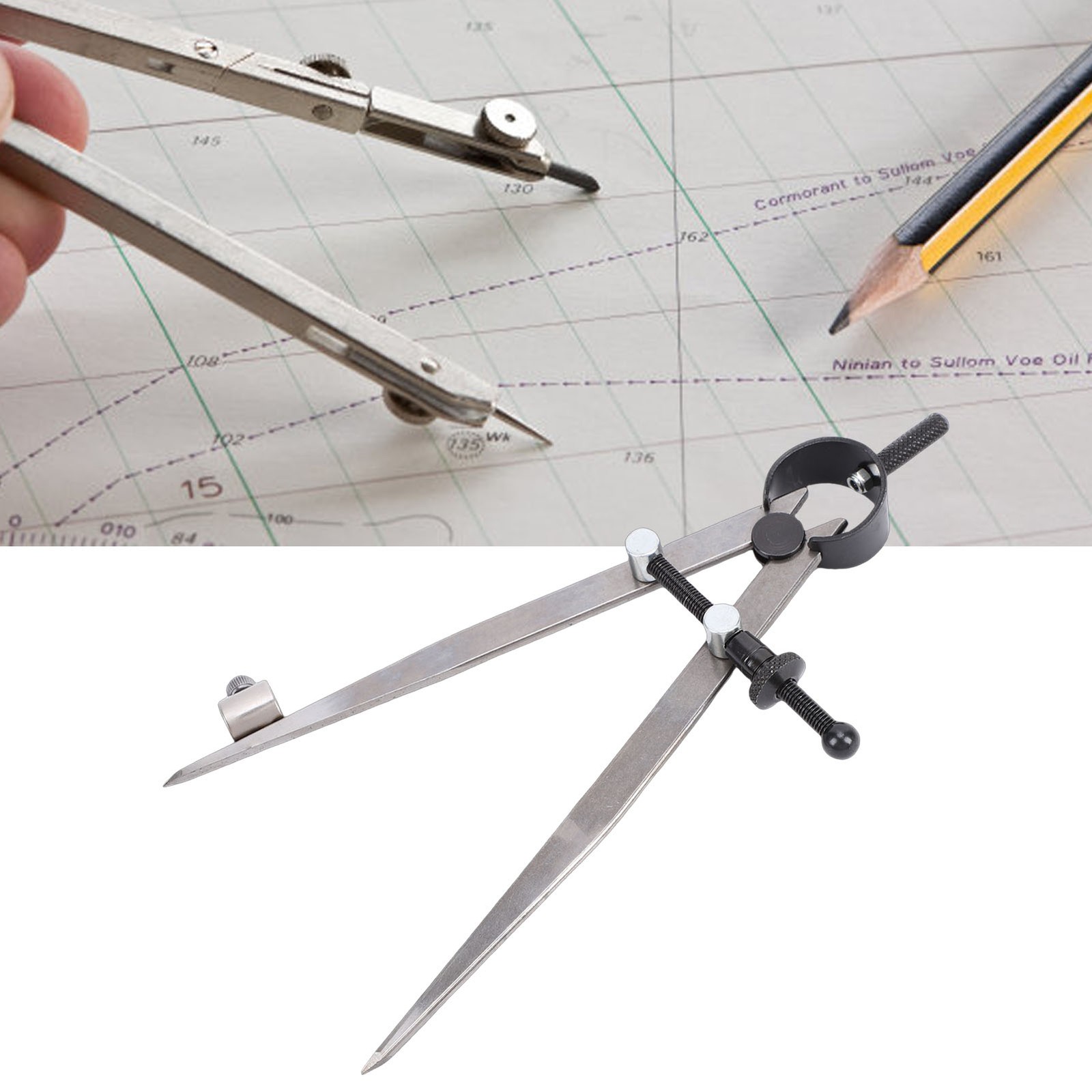 6 Inch Leather Compass Creaser With Adjustable Spacing For Woodworking Popular