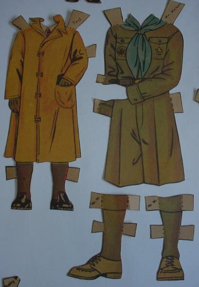 Paper Doll Clothes 1950s Vintage