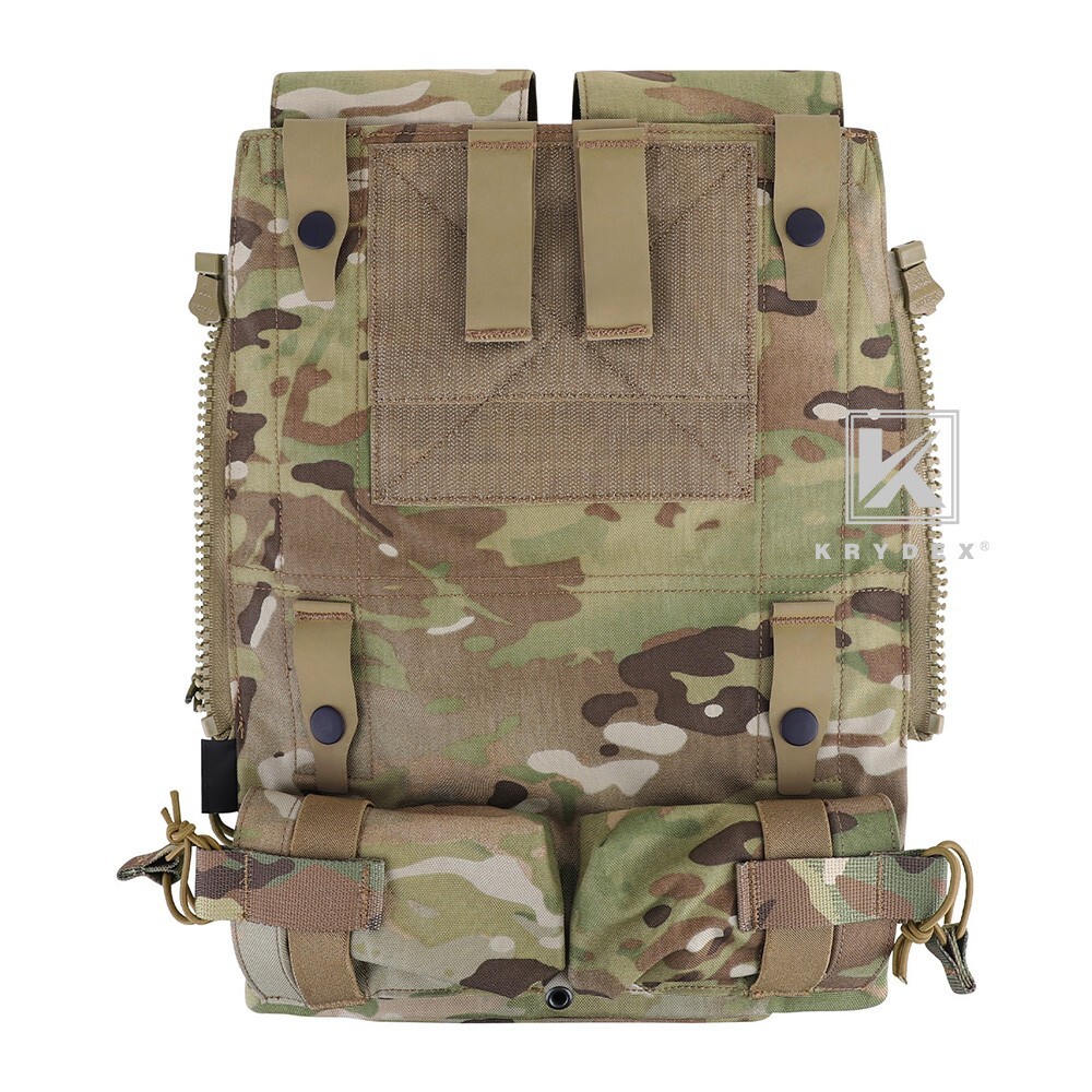 KRYDEX Tactical V2.0 Zip-on Panel Combat Zip Pack for CPC / JPC2.0 Vest MC Camo