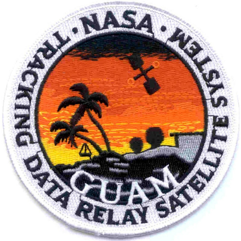 4" SP-234 NASA TRACKING DATA RELAY SATELLITE SYSTEM GUAM EMBROIDERED PATCH