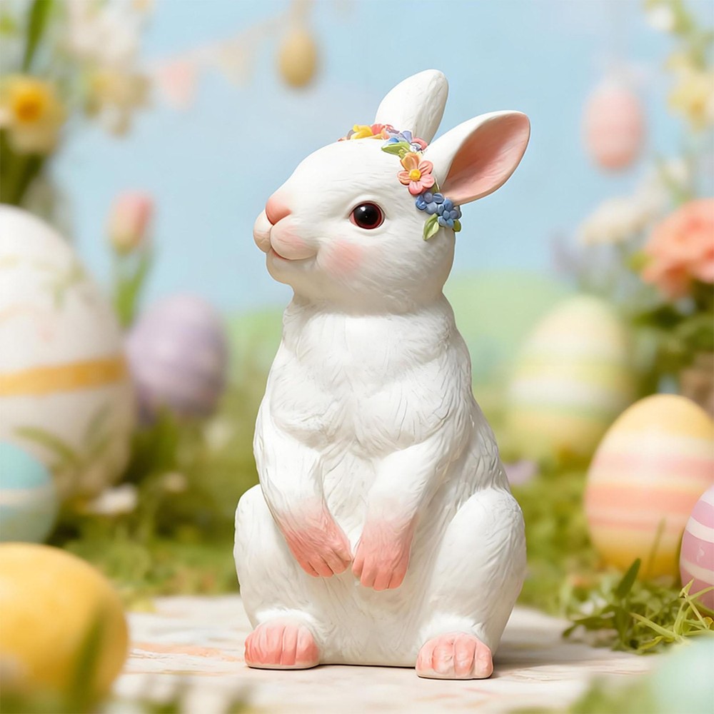2 Pieces Easter Epoxy Model Ornament for Enthusiasts Home Table Centerpiece