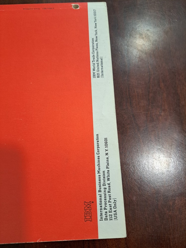 IBM System/360 Architecture Instructions and Assembler Language Student Text