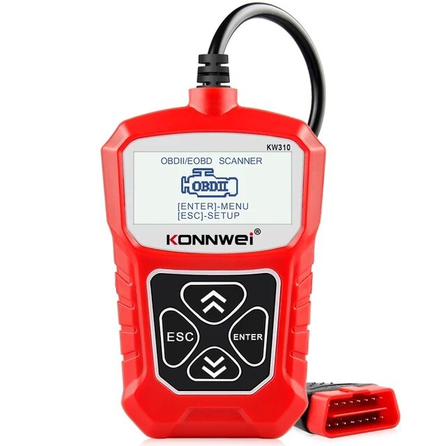 KONNWEI KW310 OBD2 Diagnostics Scanner Tool Check Engine Light Erases Codes