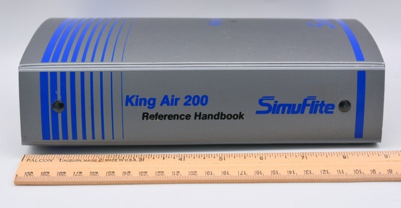 SIMUFLITE KING AIR 200 REFERENCE HANDBOOK, 1985