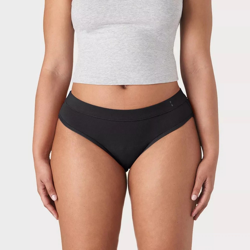 Thinx Super Absorbency Bikini - Black Size Small