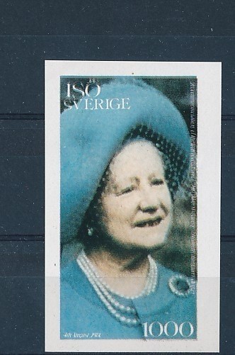 D160226 80th Anniv. Queen Elizabeth The Queen Mother S/S MNH Proof Isö Sverige