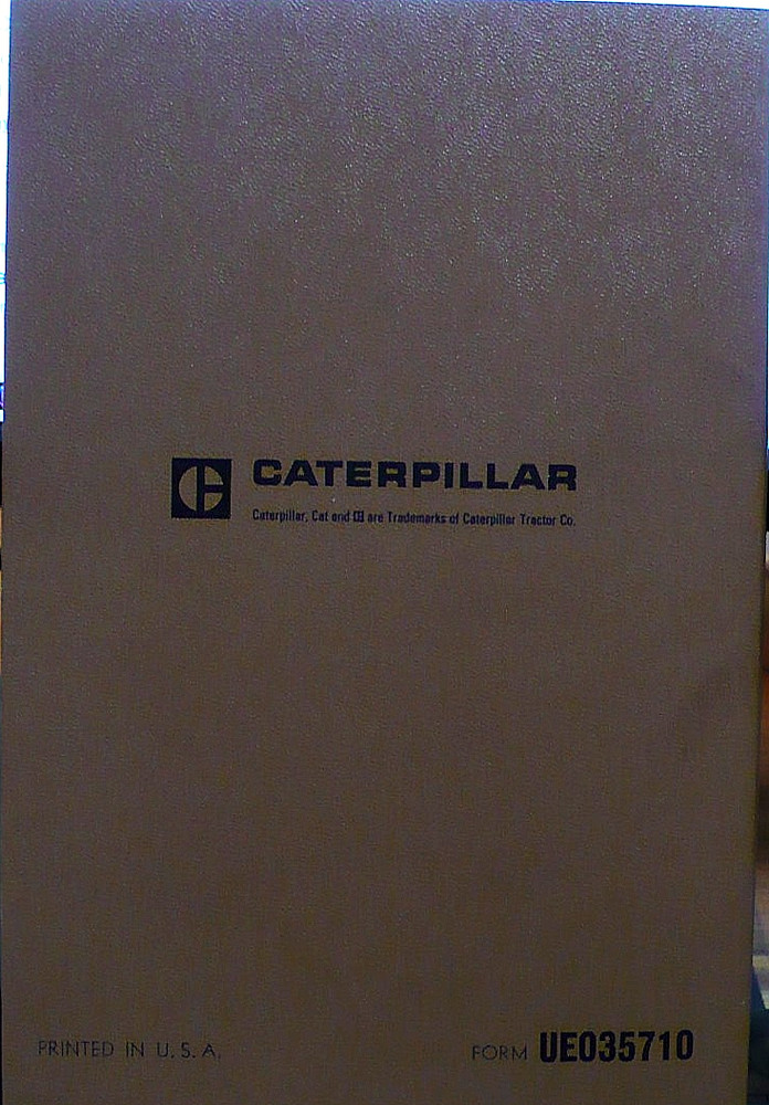 1968 CATERPILLAR D398 ENGINE PARTS BOOK (NICE)