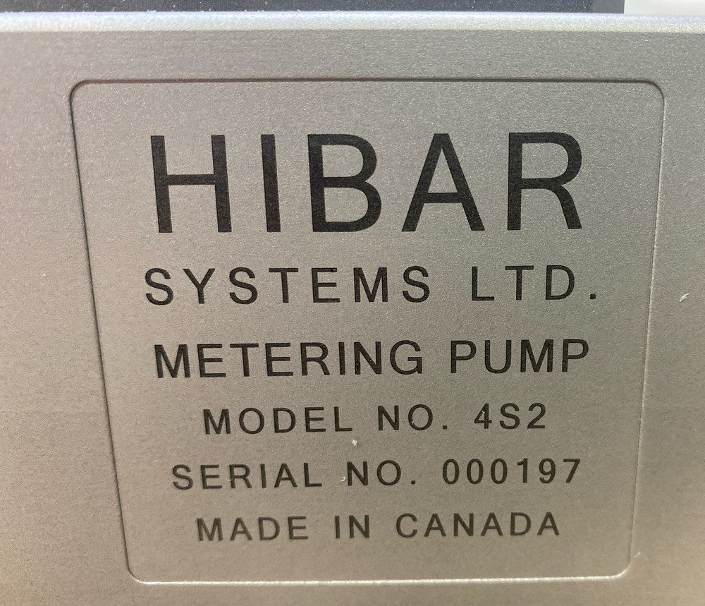 Hibar Systems 4S2-R2-67-105 Metering Pump