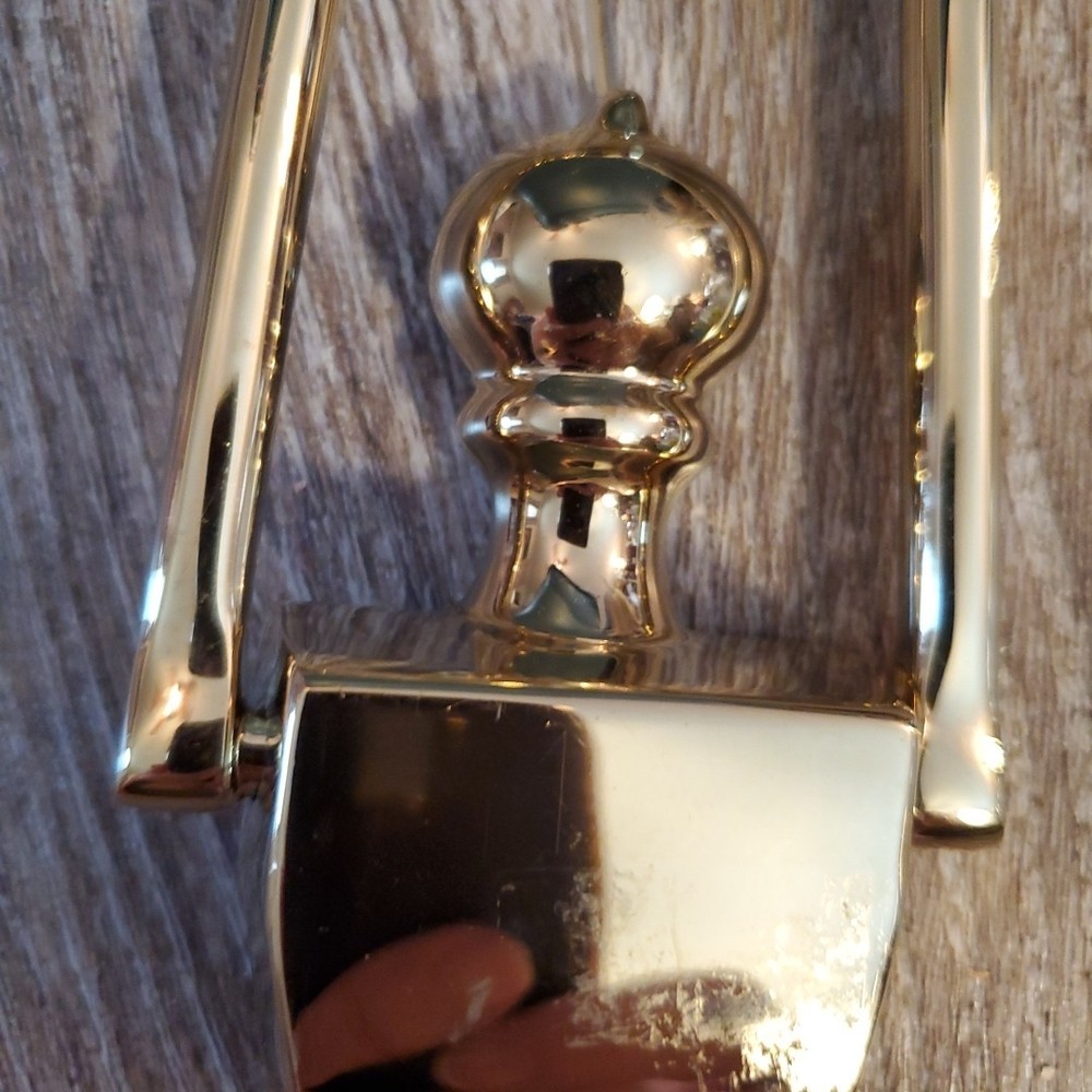 Emtek Polished Solid Brass Door Knocker Victorian No Scratches