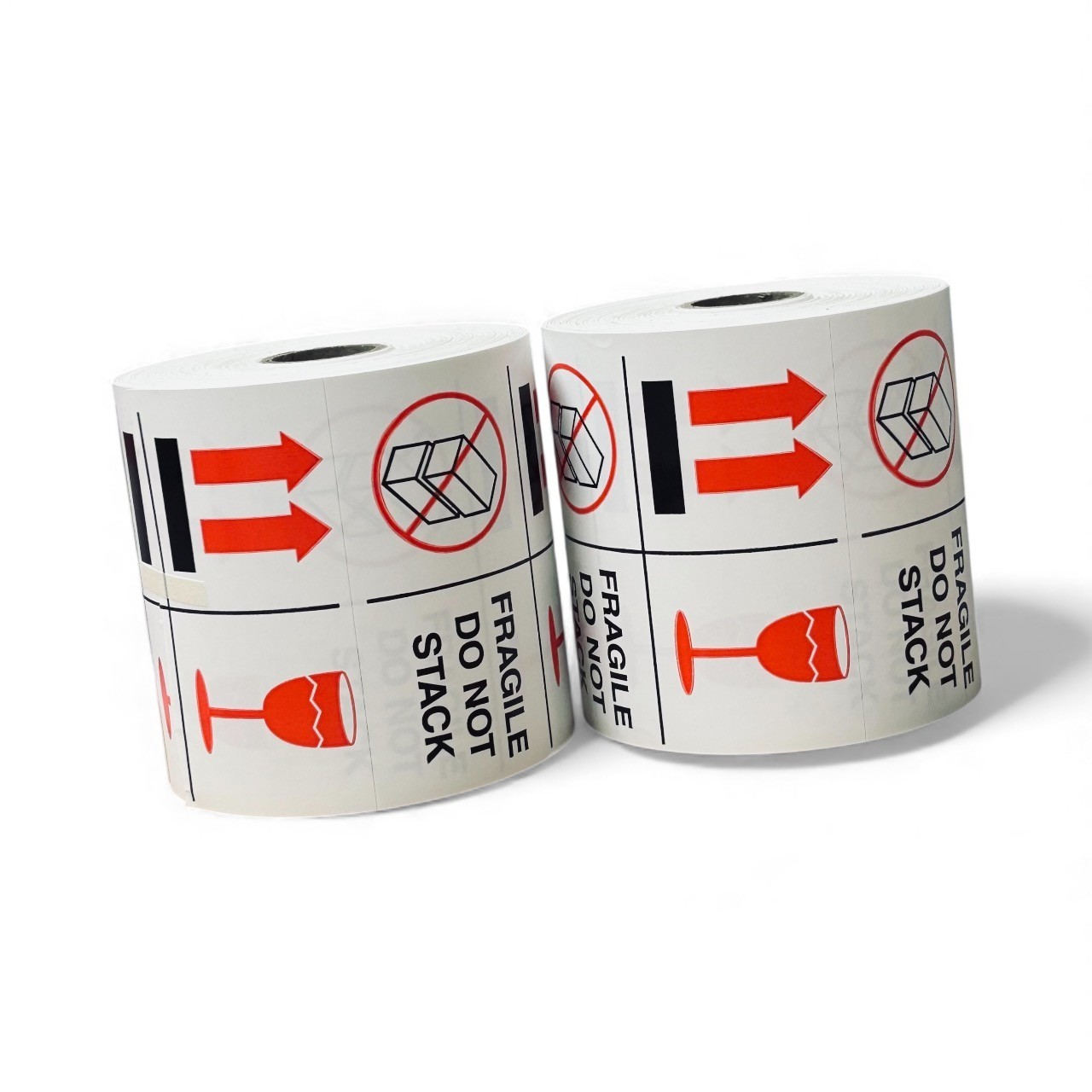 Shipping Labels 4x4 Fragile Do Not Stack 500 labels per roll 1-12 Rolls