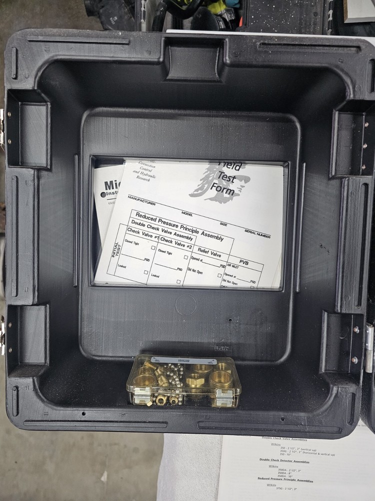 Mid-West Backflow Preventer Test Kit Model 830