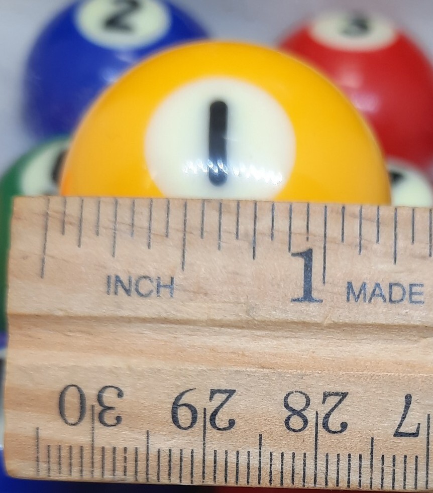 Miniature Pool Ball Small Billiards 1 -1/2 Pocket Size SINGLE BALL PICK REPLACE
