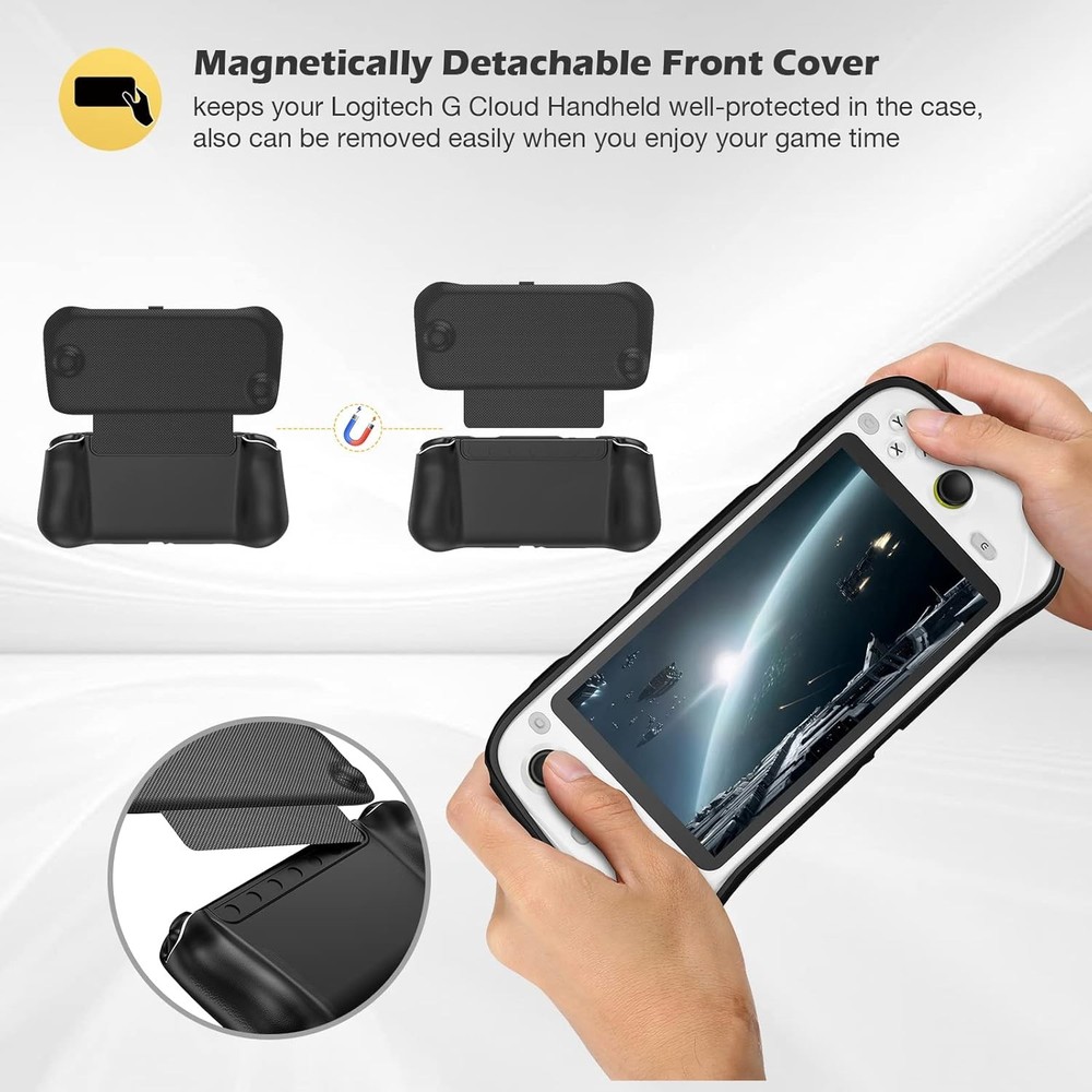 Flip Case for Logitech G Cloud Handheld with Front Cover, Upgraded Protective Ca
