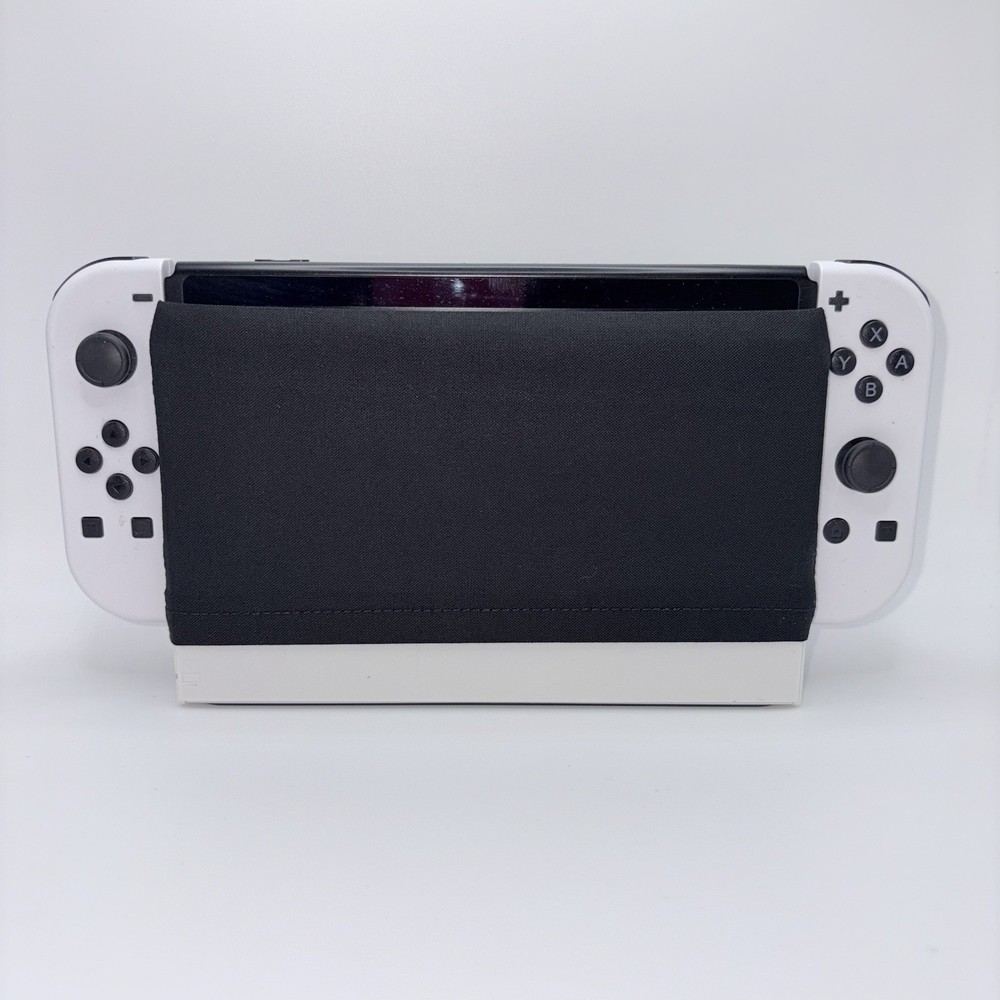 Nintendo Switch Dock Cover Plain Black Screen Protector Sleeve Original & OLED
