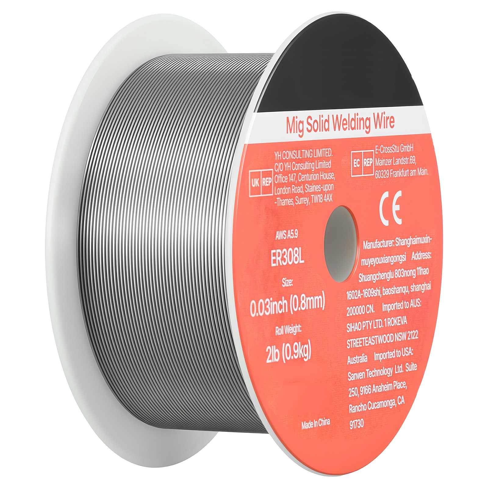 Uimoso Solid MIG Welding Wire ER308L 0.03-inch 2 lbs Stainless Steel Wire