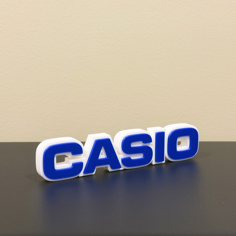 Casio decor sign 3D printed display