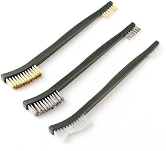 Durable Brass & Nylon Wire Brush Set - Ideal for Cleaning Delicate Surfaces