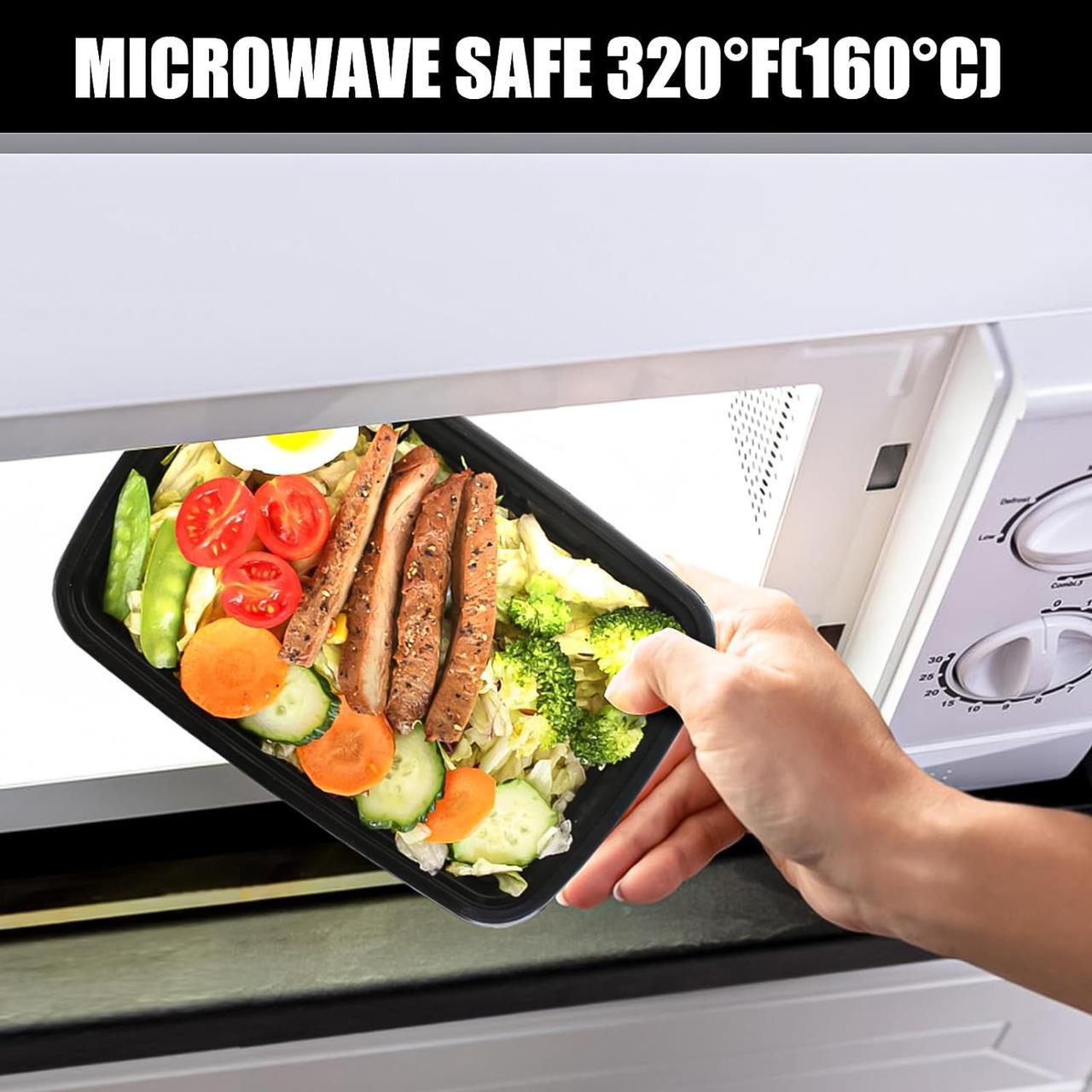 24 oz Food Storage Boxes Meal Containers BPA Free Microwavable Dishwasher Safe