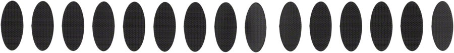 MET Hook and Loop Elliptic Helmet Sticker Pack - Durable Replacement Pads &