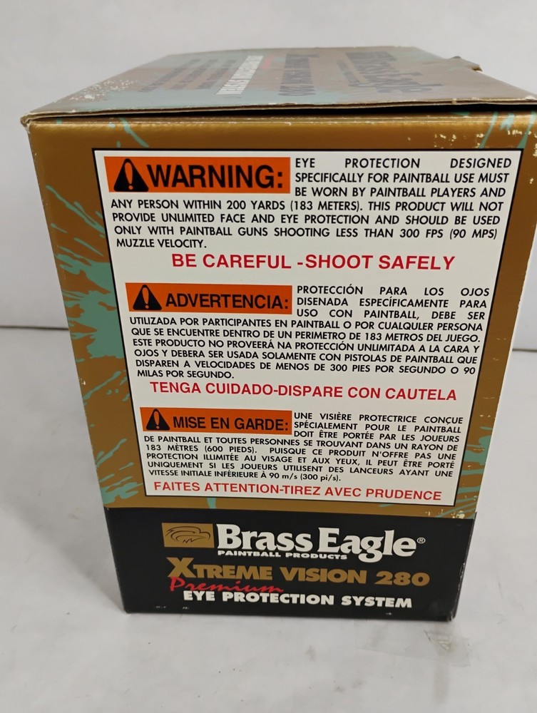 Brass Eagle XTREME VISION 280 paintball goggle system